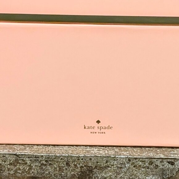 NWT♠️KATE SPADE Small Nesting Box - Light Coral & Neon Orange - Picture 4 of 8
